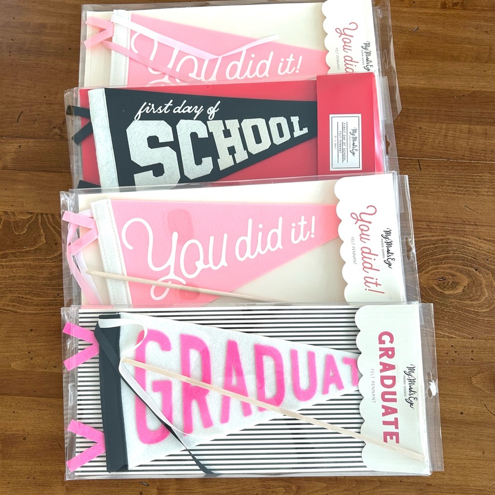 My Mind’s Eye Felt Pennant Set of Four